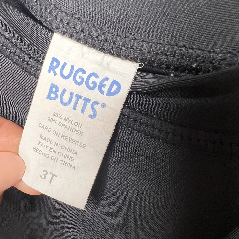 NWOT- Rugged Butts Kids Black Rashguard - Picture 4 of 4